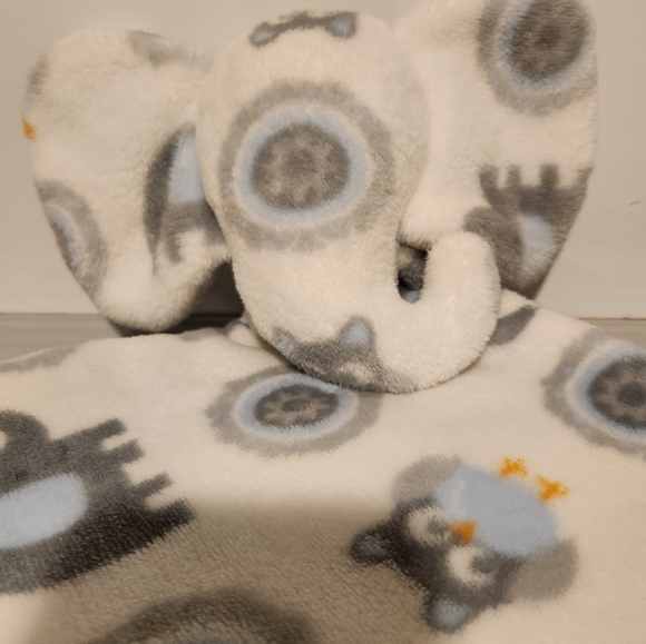 Blankets & Beyond elephant boy lovey security blanket. - Picture 2 of 5